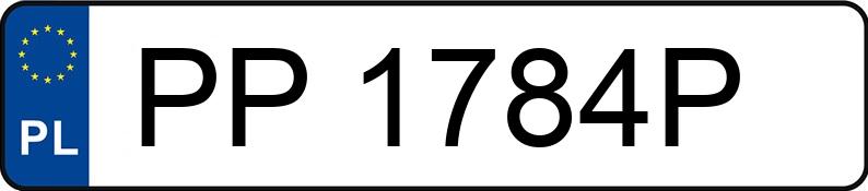 Numer rejestracyjny PP 1784P posiada RENAULT/PLANDEX MASTER/Z VB/Z - PP1784P