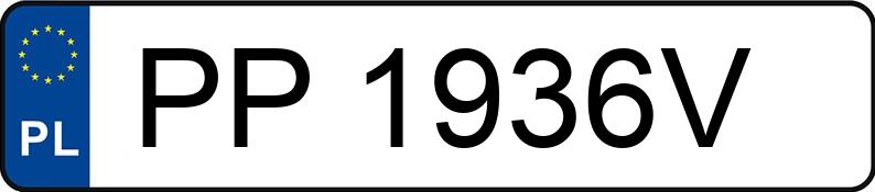 Numer rejestracyjny PP 1936V posiada PEUGEOT/CARPOL TRAVELLER - PP1936V