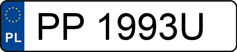 Numer rejestracyjny PP 1993U posiada BMW X3 XDRIVE20D - PP1993U