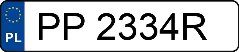 Numer rejestracyjny PP 2334R posiada HONDA CIVIC 3DR - PP2334R