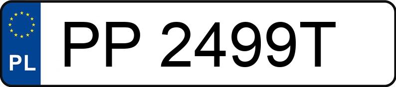 Numer rejestracyjny PP 2499T posiada AUDI A4 - PP2499T
