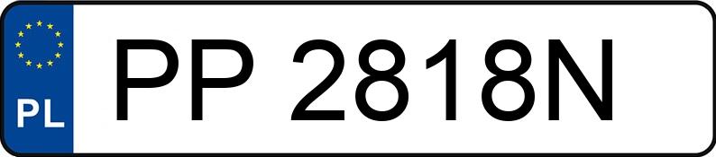 Numer rejestracyjny PP 2818N posiada AUDI S3 SPORTBACK - PP2818N