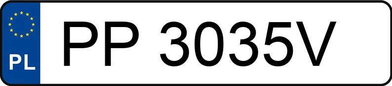 Numer rejestracyjny PP 3035V posiada FORD FOCUS - PP3035V