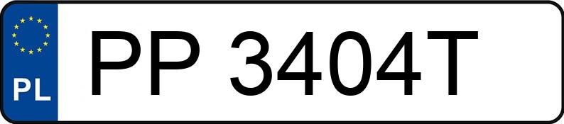 Numer rejestracyjny PP 3404T posiada VOLKSWAGEN Passat B7 3.6 MR`10 E5 Highline 4MOTION DSG - PP3404T