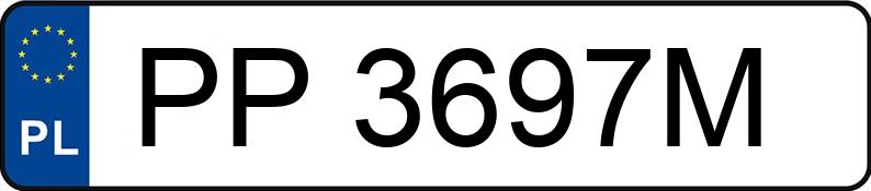 Numer rejestracyjny PP 3697M posiada PEUGEOT 3008 - PP3697M