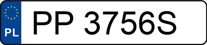 Numer rejestracyjny PP 3756S posiada VOLVO V60 - PP3756S