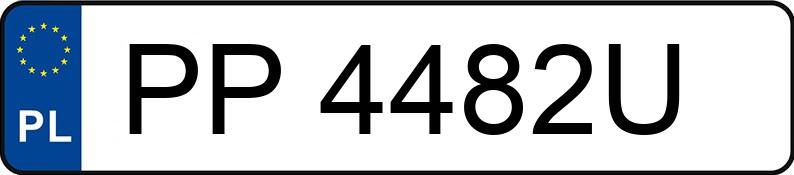 Numer rejestracyjny PP 4482U posiada FORD FOCUS - PP4482U