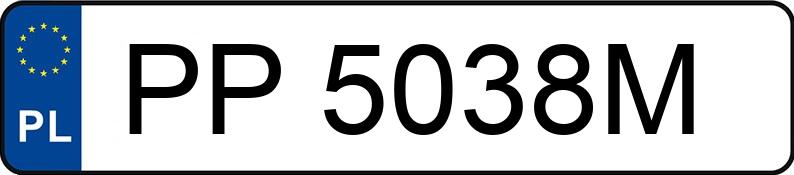 Numer rejestracyjny PP 5038M posiada FORD Galaxy 1.8 TDCi MR`06 E4 Ghia - PP5038M