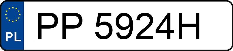 Numer rejestracyjny PP 5924H posiada MAN TGX 18.440 - PP5924H