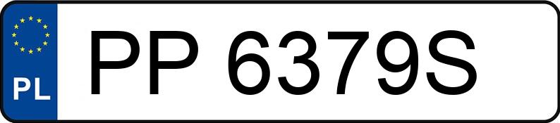 Numer rejestracyjny PP 6379S posiada HONDA Civic 1.4i MR`95 i - PP6379S