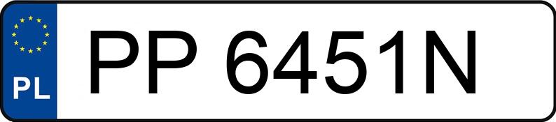 Numer rejestracyjny PP 6451N posiada PEUGEOT 308 - PP6451N