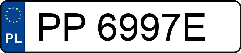 Numer rejestracyjny PP 6997E posiada SEAT IBIZA - PP6997E