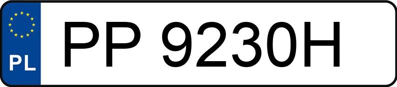 Numer rejestracyjny PP 9230H posiada BMW 735 - PP9230H