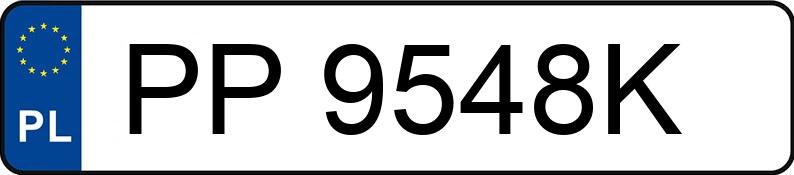 Numer rejestracyjny PP 9548K posiada DAIMLERCHRYSLER A 160 - PP9548K
