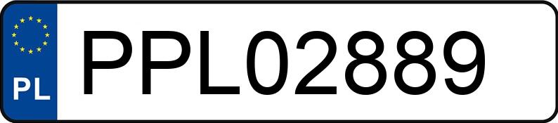 Le numéro d’enregistrement PPL 02889 a PEUGEOT Partner II 1.6 HDI MR`02 E4 Presence 75 - PPL02889