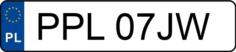 Numer rejestracyjny PPL 07JW posiada VOLKSWAGEN Passat 1.9 TDI MR`94 GL - PPL07JW