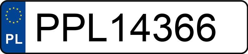 Numer rejestracyjny PPL 14366 posiada VOLKSWAGEN GOLF - PPL14366