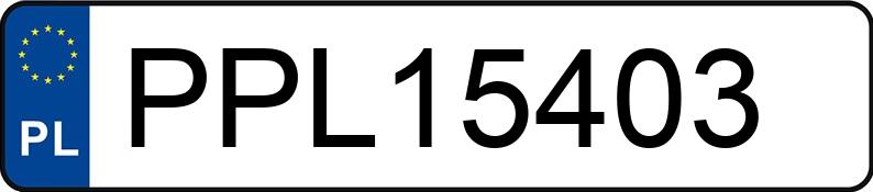 Numer rejestracyjny PPL 15403 posiada BMW 328i MR`12 E5 F30 328i MR`12 E5 F30 - PPL15403