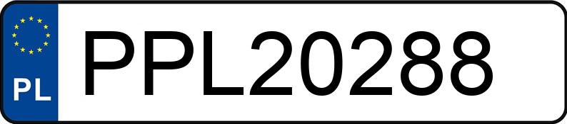 Numer rejestracyjny PPL 20288 posiada BMW 320 Diesel MR`16 E6 F30 Ef.Dyn. Edition Steptronic - PPL20288