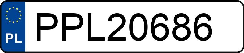 El número de registro PPL 20686 tiene OPEL Astra III GTC 2.0 MR`04 E4 OPC - PPL20686