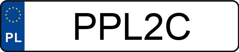 Il numero di registrazione PPL 2C ha FORD A - PPL2C