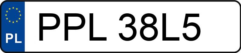 Numer rejestracyjny PPL 38L5 posiada CITROEN C4 - PPL38L5