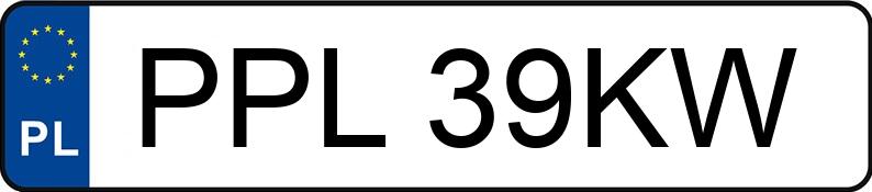 Numer rejestracyjny PPL 39KW posiada VOLKSWAGEN Polo 1.3 Kat. MR`91 GT - PPL39KW