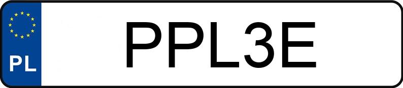 Numer rejestracyjny PPL 3E posiada BMW 315/1 - PPL3E