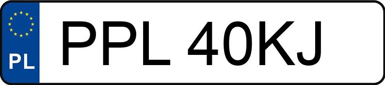 Le numéro d’enregistrement PPL 40KJ a MERCEDES-BENZ 210 - PPL40KJ