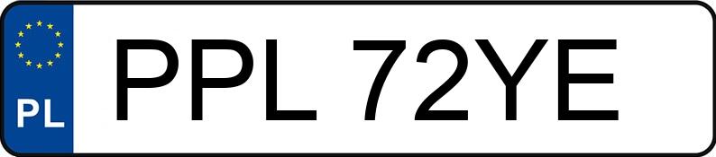 Numer rejestracyjny PPL 72YE posiada AUDI A3 - PPL72YE Numer rejestracyjny PPL 72YE posiada AUDI A3 - PPL72YE