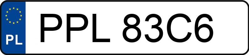 Numer rejestracyjny PPL 83C6 posiada VOLKSWAGEN PASSAT 1.9 TDI - PPL83C6