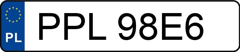 Numer rejestracyjny PPL 98E6 posiada CITROEN Saxo 1.1 Kat. SX - PPL98E6