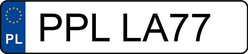Numer rejestracyjny PPL LA77 posiada TOYOTA AVENSIS - PPLLA77