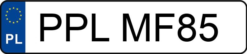 Numer rejestracyjny PPL MF85 posiada DAF XF 460 FT - PPLMF85