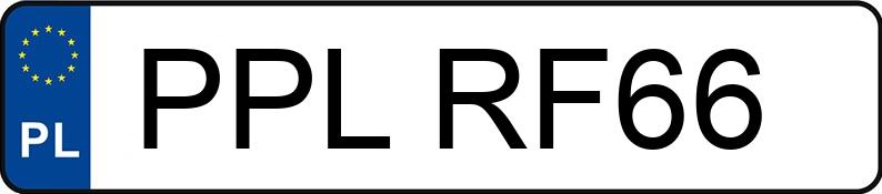 Numer rejestracyjny PPL RF66 posiada BMW 320D XDRIVE - PPLRF66