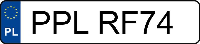 Numer rejestracyjny PPL RF74 posiada PEUGEOT 307 - PPLRF74 Numer rejestracyjny PPL RF74 posiada PEUGEOT 307 - PPLRF74