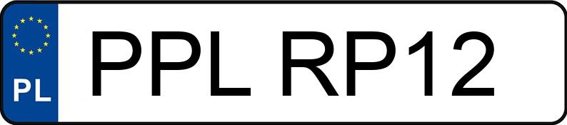 Numer rejestracyjny PPL RP12 posiada OPEL CORSA - PPLRP12