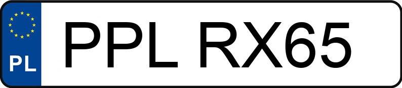 Numer rejestracyjny PPL RX65 posiada AUDI A3 - PPLRX65