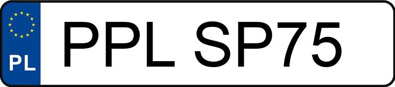 Numer rejestracyjny PPL SP75 posiada MERCEDES-BENZ C - PPLSP75