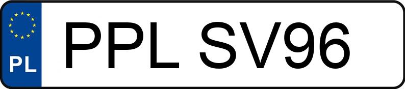 Numer rejestracyjny PPL SV96 posiada BMW 320 D - PPLSV96