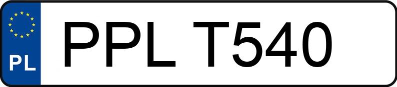 El número de registro PPL T540 tiene FORD Focus 1.8 TDCi MR`02 E3 100 - PPLT540