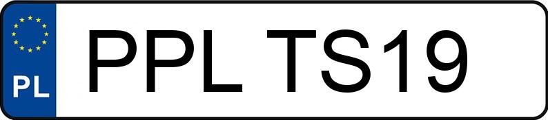 Numer rejestracyjny PPL TS19 posiada BMW 316 - PPLTS19 Numer rejestracyjny PPL TS19 posiada BMW 316 - PPLTS19