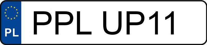 Numer rejestracyjny PPL UP11 posiada SUZUKI SWIFT - PPLUP11
