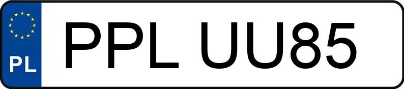 Numer rejestracyjny PPL UU85 posiada BMW 525 Diesel DPF MR`07 E4 E60 525 Diesel DPF MR`07 E4 E60 - PPLUU85