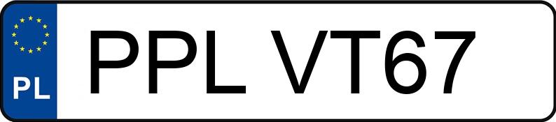 Numer rejestracyjny PPL VT67 posiada FORD FIESTA - PPLVT67