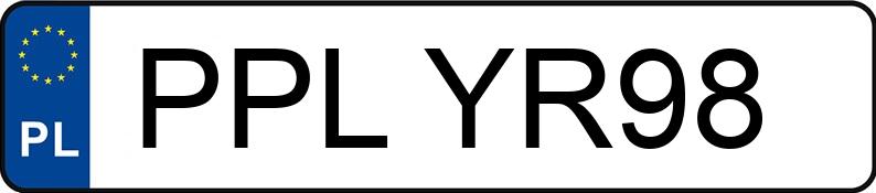 Numer rejestracyjny PPL YR98 posiada VOLKSWAGEN PASSAT - PPLYR98