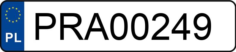 Numer rejestracyjny PRA 00249 posiada MERCEDES-BENZ CLA - PRA00249 Numer rejestracyjny PRA 00249 posiada MERCEDES-BENZ CLA - PRA00249