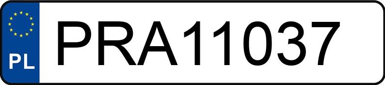 Numer rejestracyjny PRA 11037 posiada MAZDA 6 - PRA11037