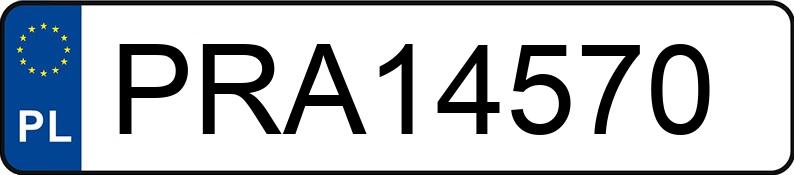 Numer rejestracyjny PRA 14570 posiada TOYOTA TOYOTA YARIS - PRA14570