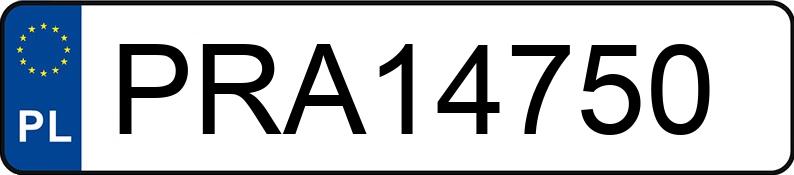 Numer rejestracyjny PRA 14750 posiada SEAT IBIZA - PRA14750